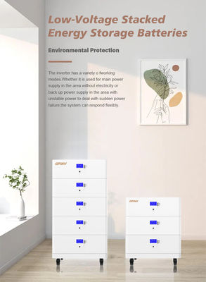 Indoor/Outdoor Stackable Battery System Grade A LiFePO4 Cell Type