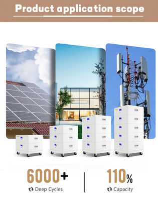 High-Efficiency Stackable Lithium Batteries 51.2V 50Kwh 10Kwh 20Kwh For Energy Storage